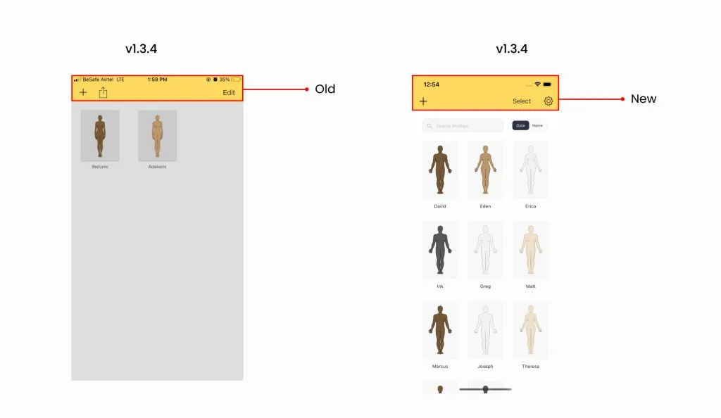 Home navigation bar redesign.