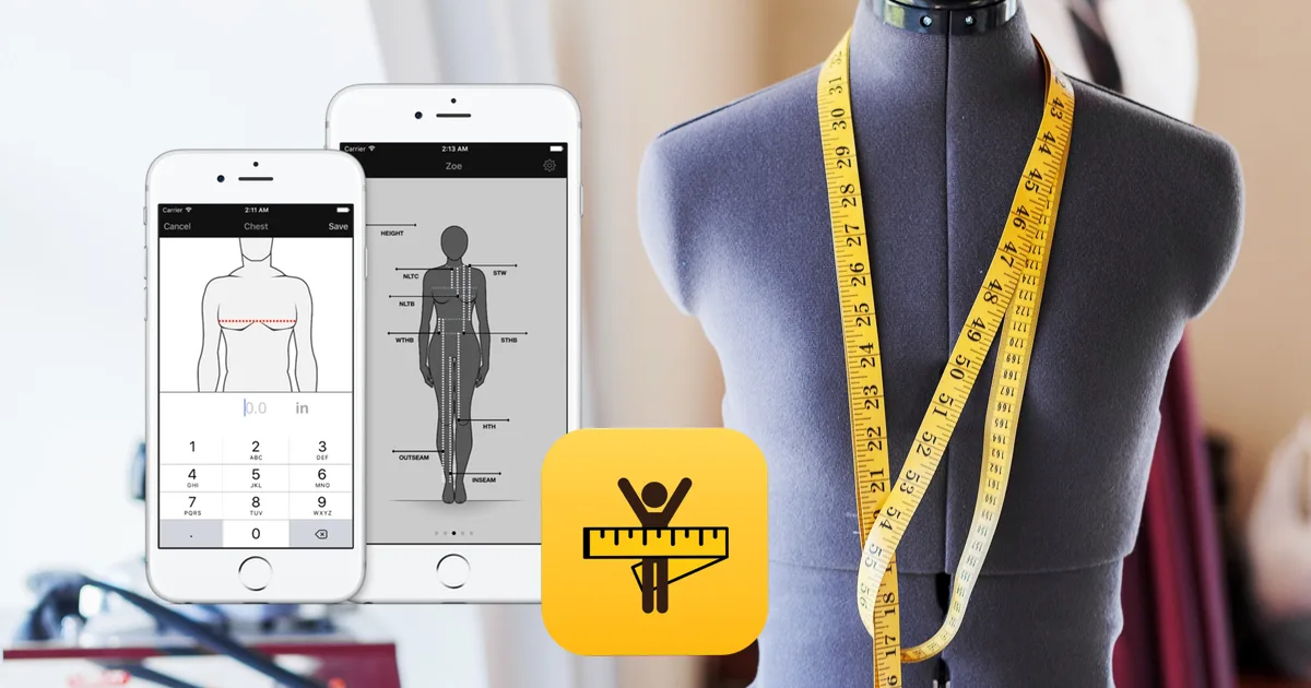 Dress Measurement social card.